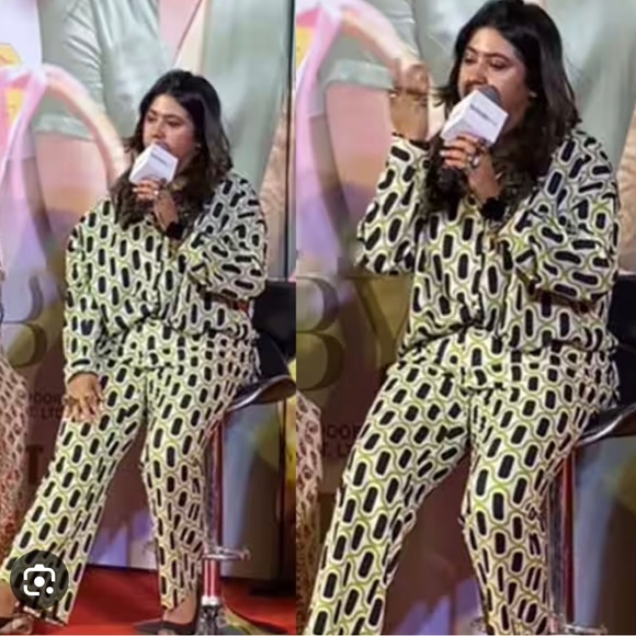 Coord set - geometric print pant& blouse - Picture 4 of 11